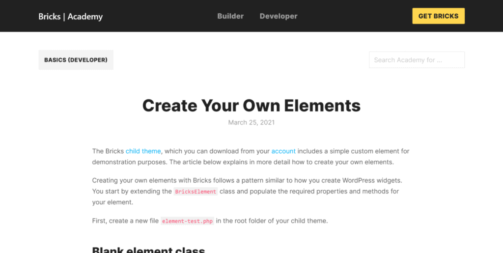 bricks builder make your own elements