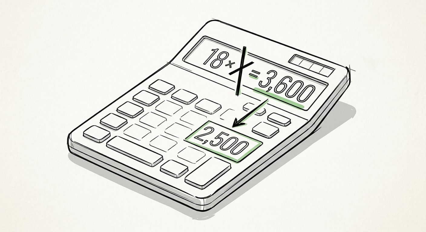 ROI calculation showing SEO generating 4x return for a local service business