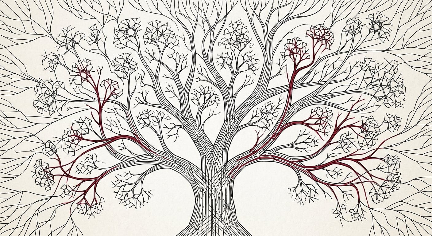 npm dependency tree with compromised packages spreading through supply chain