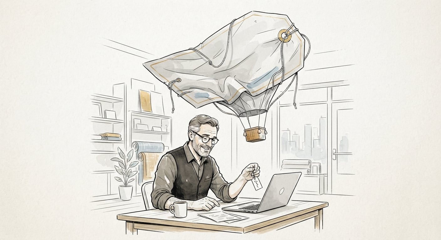Small business owner discovering that a useful AI setup costs far less than the myths claim