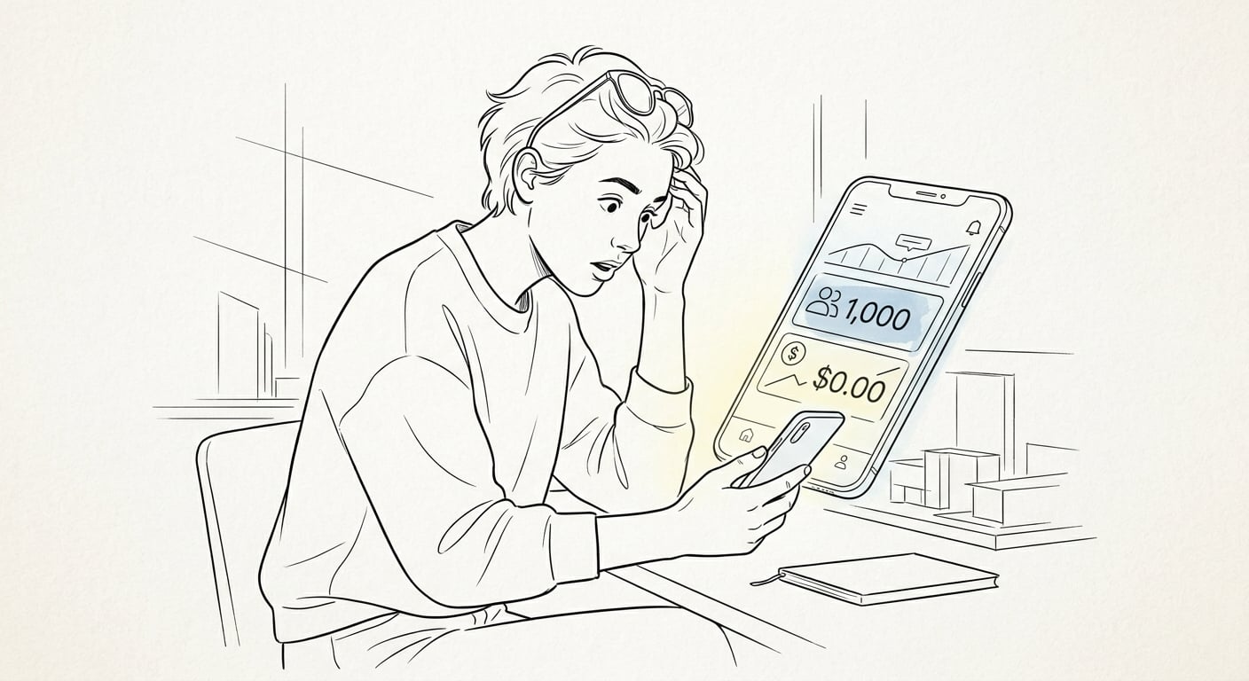 App showing 1000 users and growing, people learning German with Deutsch Wunder