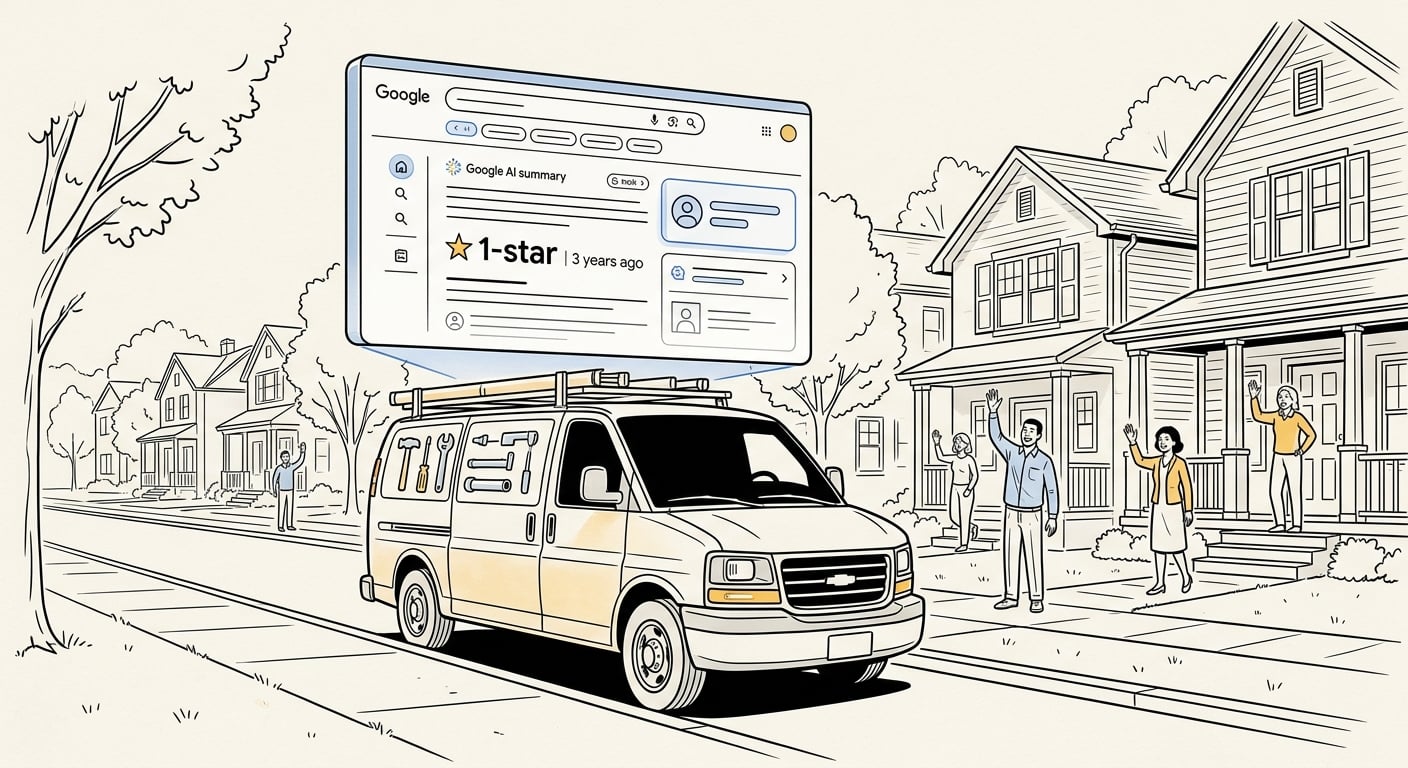 Local businesses affected by old negative reviews surfacing in AI search summaries