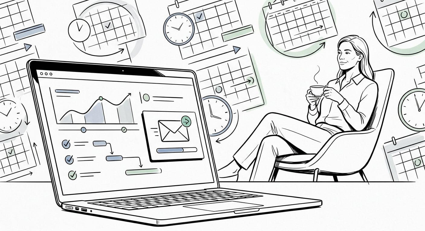 Async status updates: clients hear from you on a rhythm before they have to ask