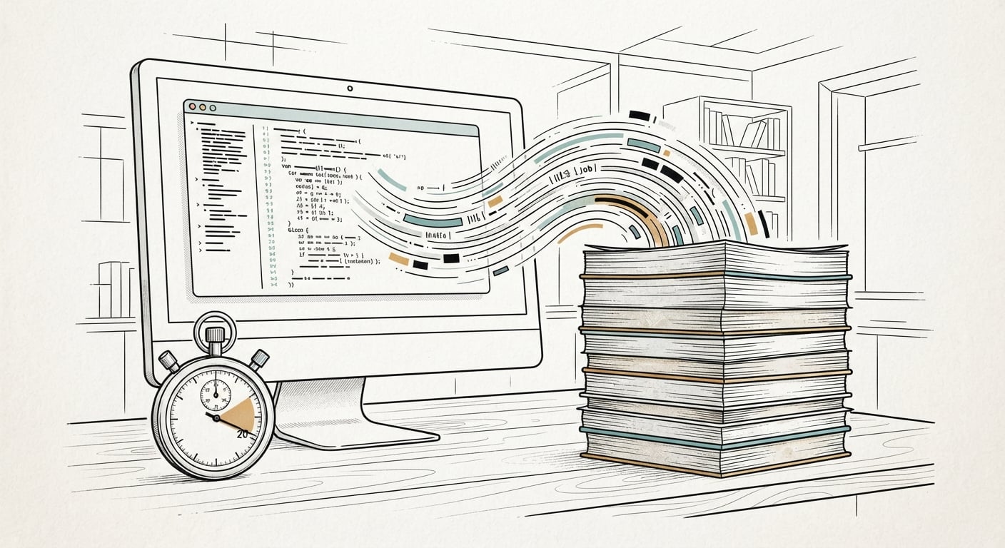 Screening every published post in one batch run instead of sampling eight