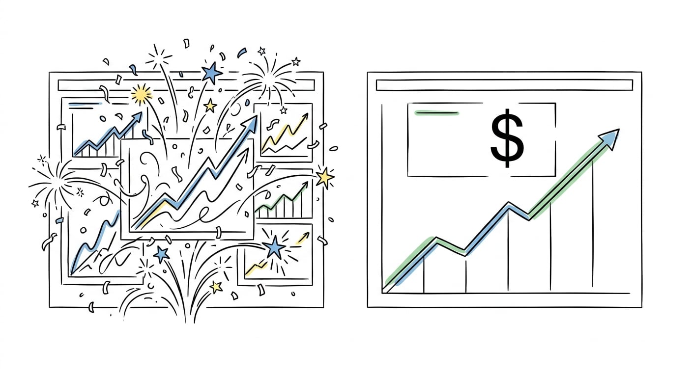 Vanity SEO metrics versus real business metrics that matter