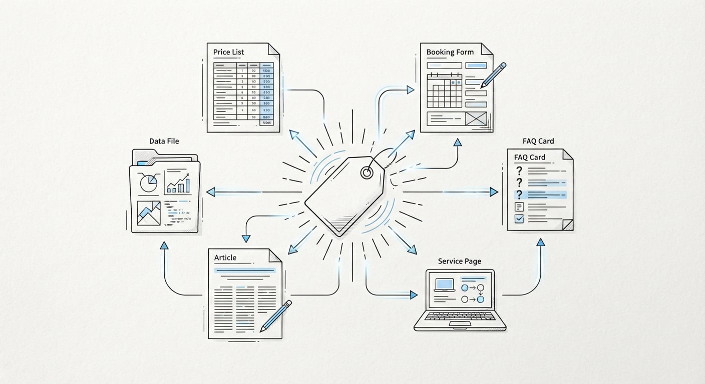 One price change touching five files in an Astro template, found by an AI agent