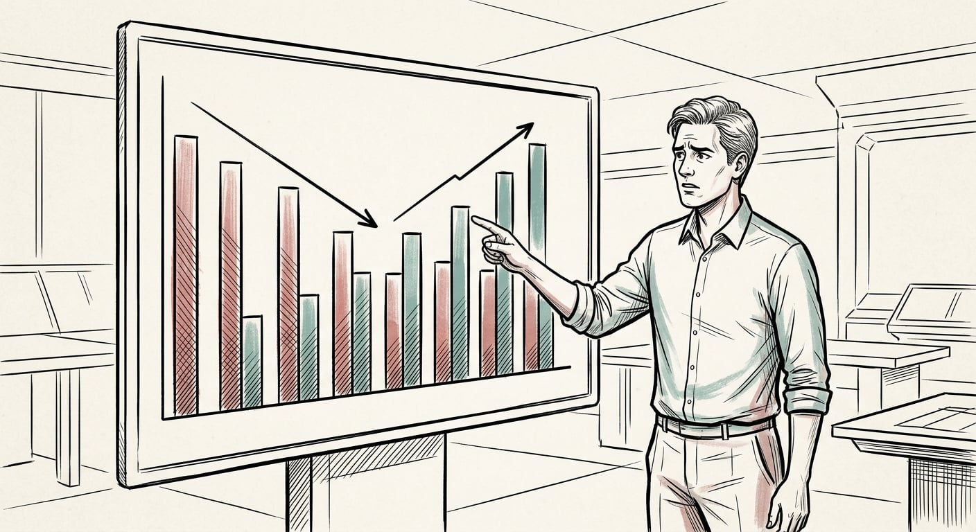 Chart showing declining code quality metrics with rising duplication and falling reuse