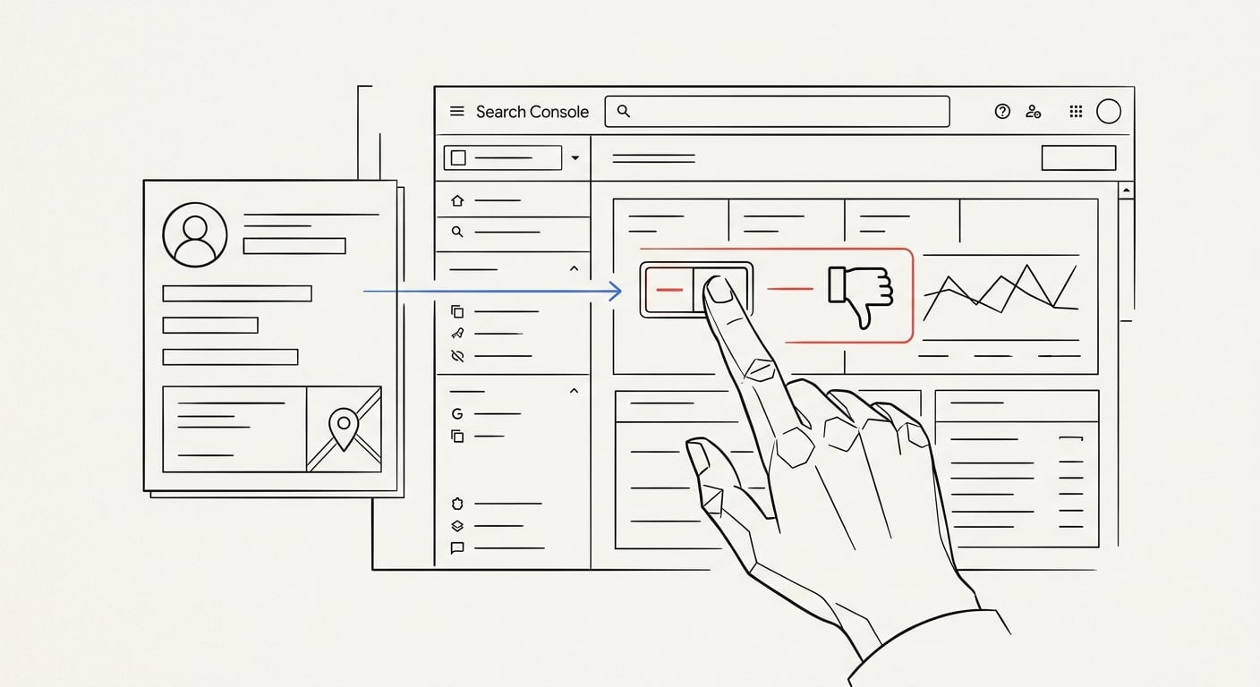 The removal playbook: feedback, source fixes, and the Search Console opt-out toggle