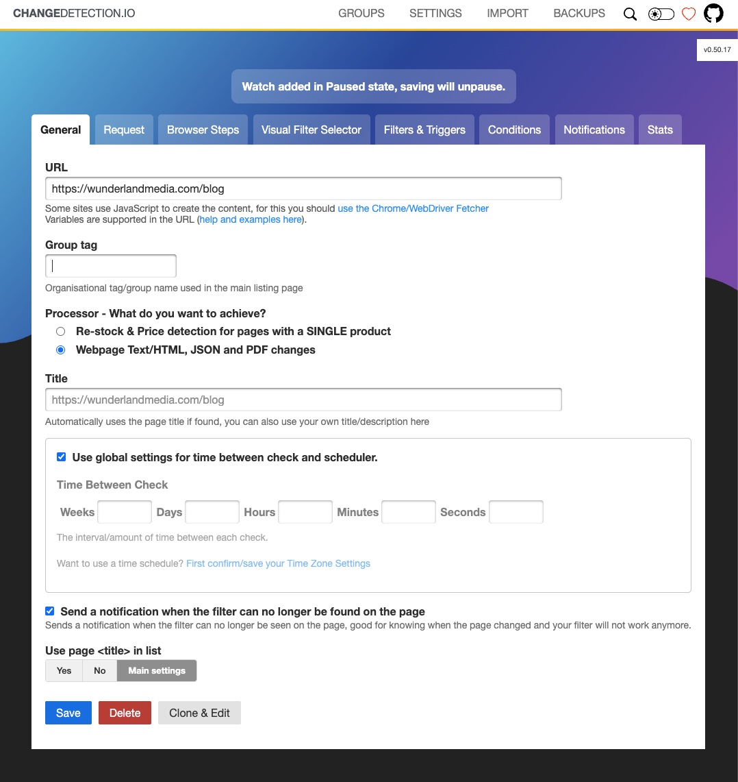 ChangeDetection.io Review: Free Open-Source Website Monitoring That ...