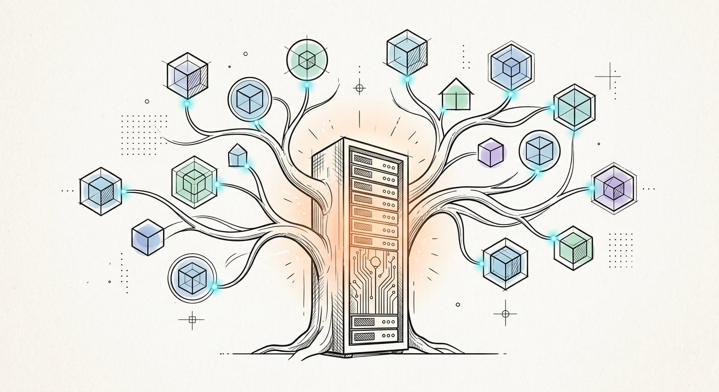 Coolify self-hosting platform managing multiple app deployments from a single server