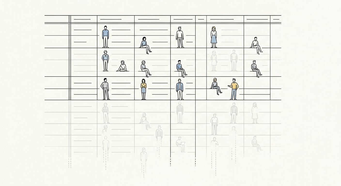 Ghost user accounts in a database showing unverified email signups that never returned