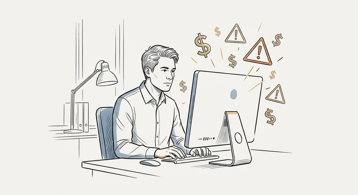 Small business owner facing the financial impact of a security breach