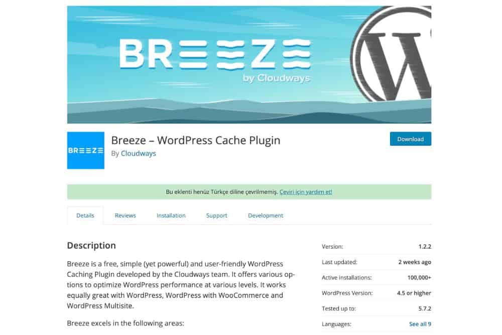 cloudways Breeze Plugin