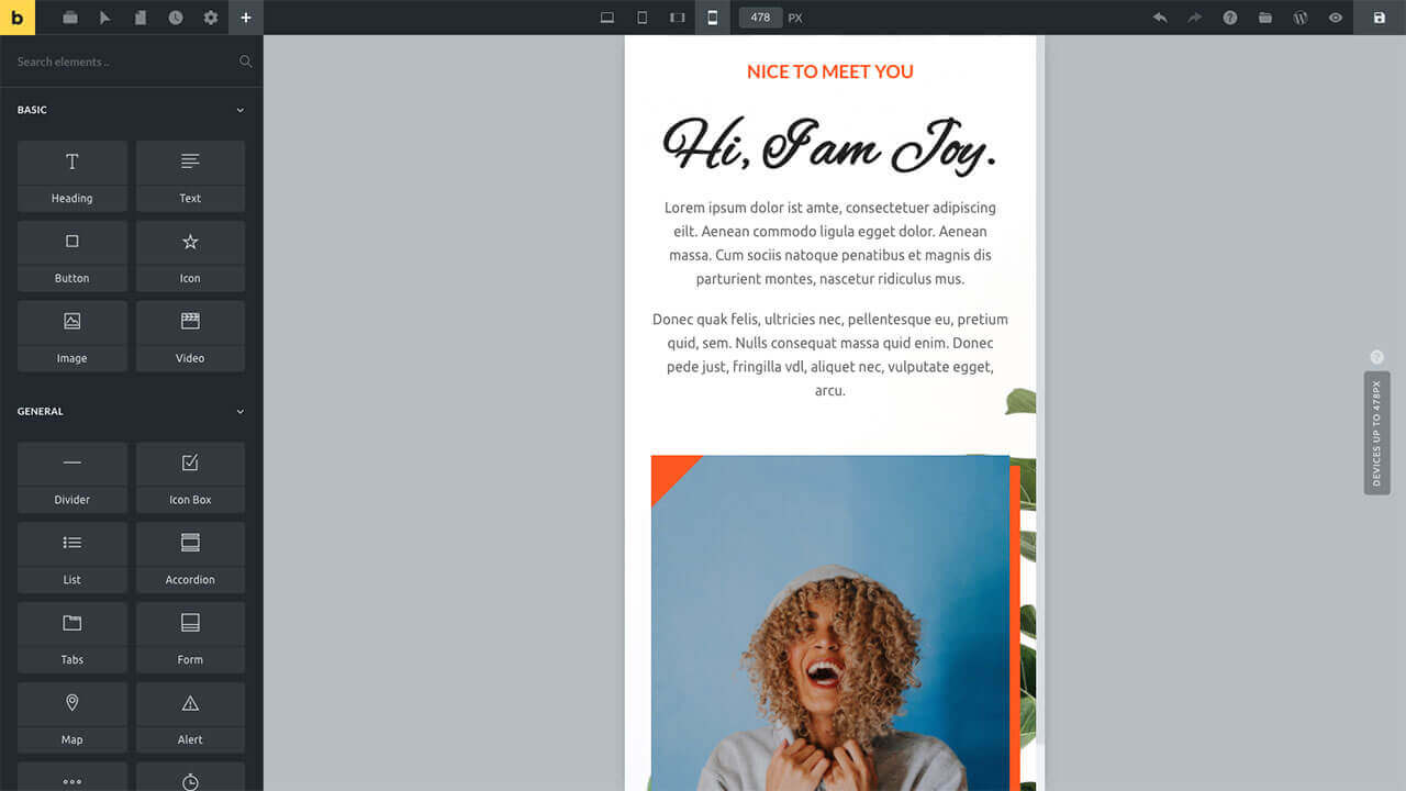Bricks Builder Responsive Editor