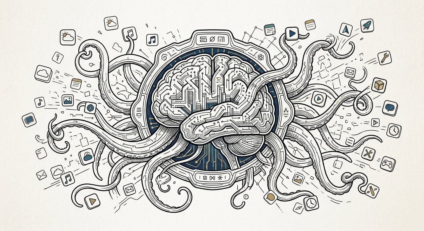 AI sherlocking absorbing entire categories of apps at once compared to traditional feature-by-feature sherlocking