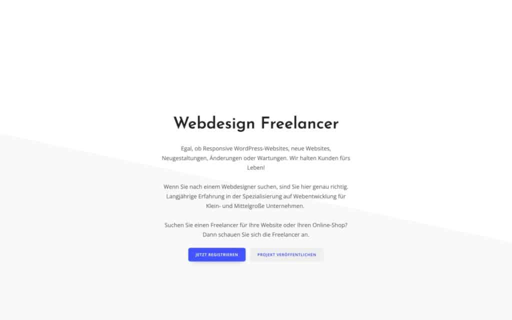 Webdesign Freelancer